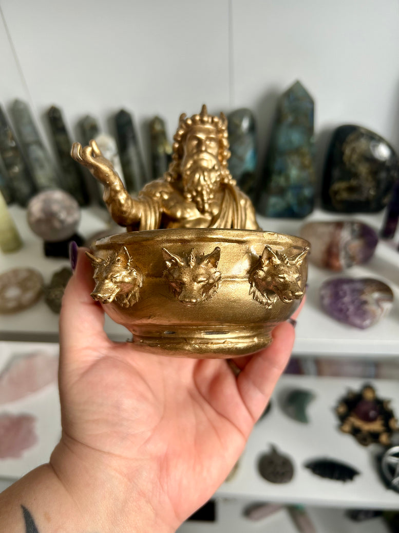 3D Printed Hades Offering Bowl | Greek Mythology Altar Decor | Underworld God Tribute | Occult Pagan Ritual Tool | Witchcraft | Wiccan