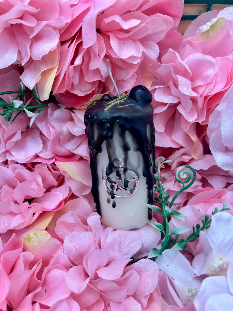 Loaded Pillar Spell Candles | Abundance | Aphrodite | Protection | Evil Eye | Hekate | Witchcraft | Wiccan | Pagan | Crystals | Herbs