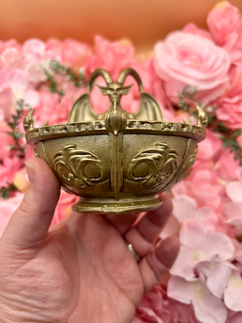 Unique Baphomet Horned God Resin Offering Bowl | Statue | Crystals | Herbs | Witchcraft | Wiccan | Pagan | Art | Occult | God | Deity | Gift
