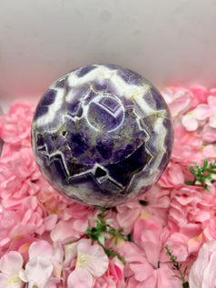 Huge Dream Amethyst Crystal Sphere weighing 3.1kg and measuring 12.5cm