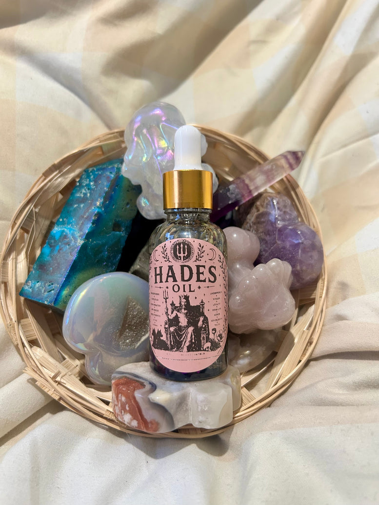 Hades Oil - Mystical Rituals for Protection and Healing spell oil for witchcraft Wicca and pagan rituals
