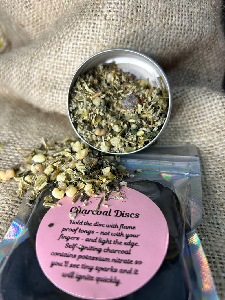 Return To Sender Resin Incense Blend and Charcoal Disks | Incense | Banishing | Fragrance | Ritual | Spells | Witchcraft | Wiccan | Pagan