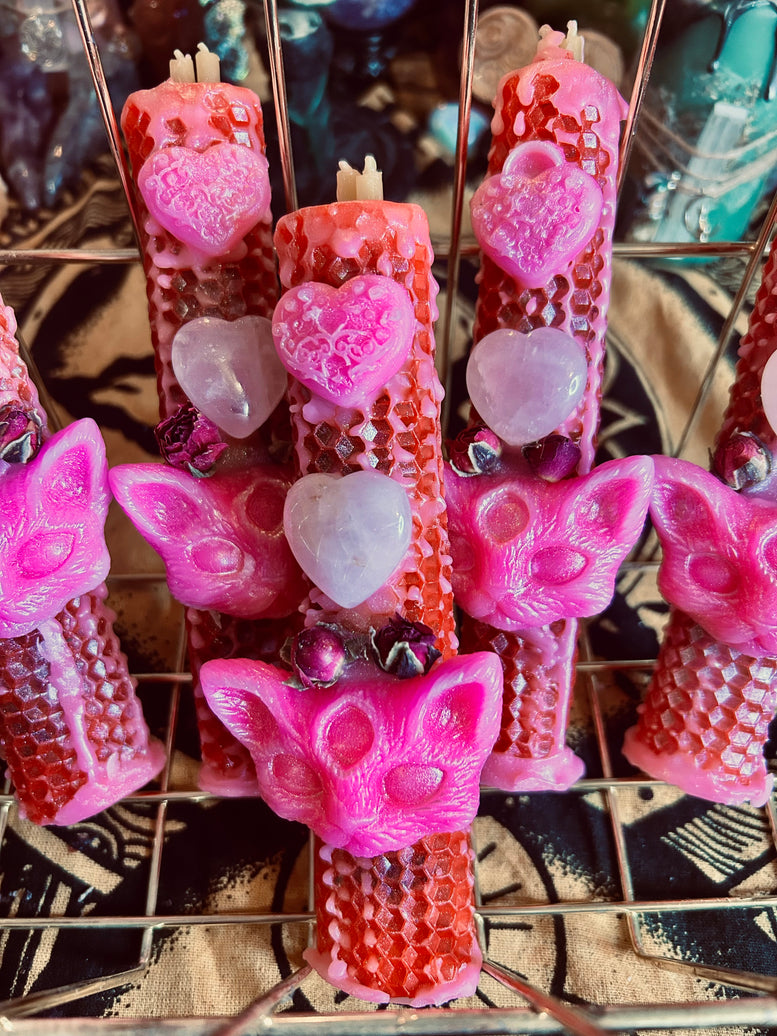 Onceuponaspell Hand Crafted Love Beeswax Spell Candle Decor Fragrance Traditional Ornaments Scented Perfume Decoration Aroma