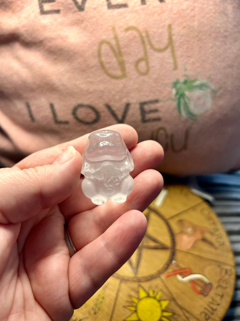 Rabbit Selenite Crystal Carving | Hare | Crystals | Reiki | Chakra | Spirituality | Witchy | Wicca | Pagan | Ornament | Gift | Ostara | Cute