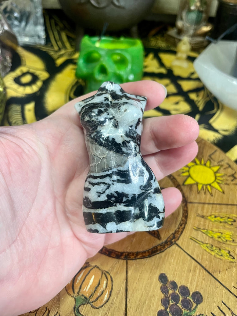 Natural Zebra Jasper Goddess Body Crystal | Figure | Woman’s Body | Crystal | Reiki | Chakra | Crystal Healing | Gift | Ornament | Keepsake