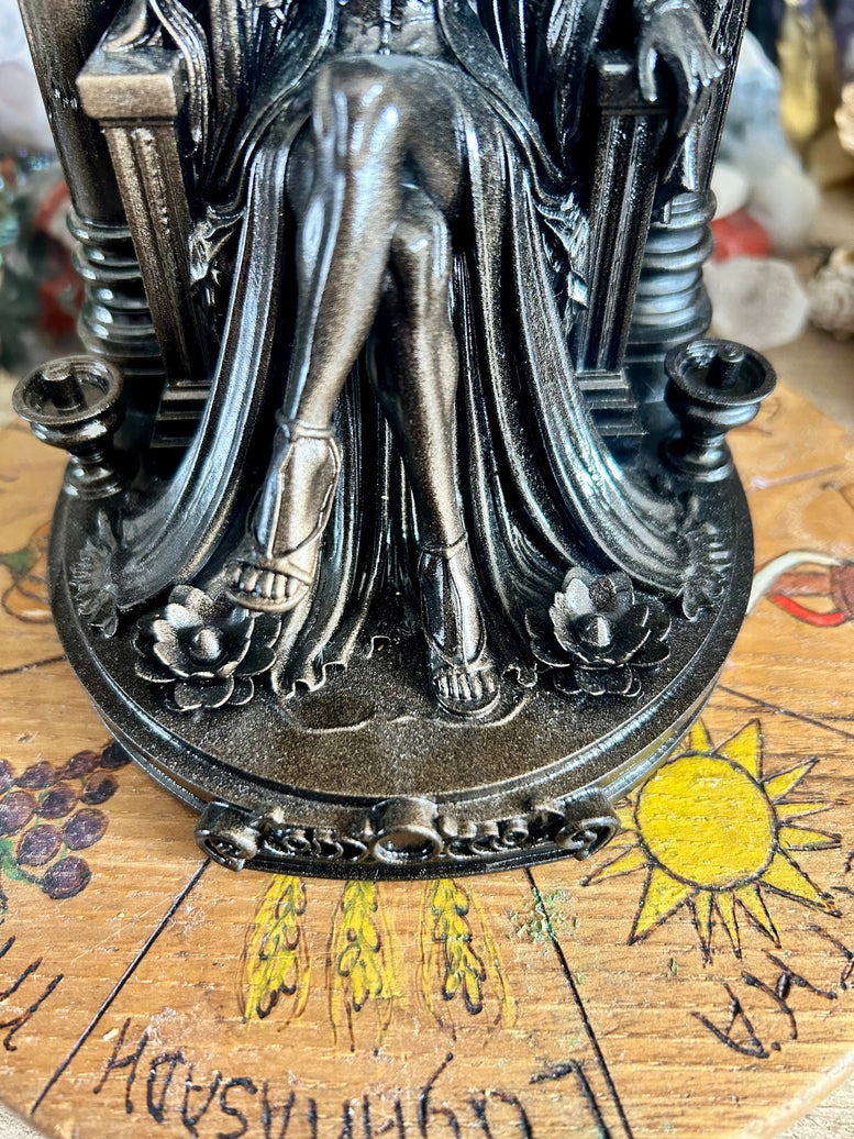 High Priestess Statue Resin 3D Printed Tarot Gothic Home Decor Intricate Detailing for Altars & Spiritual Spaces