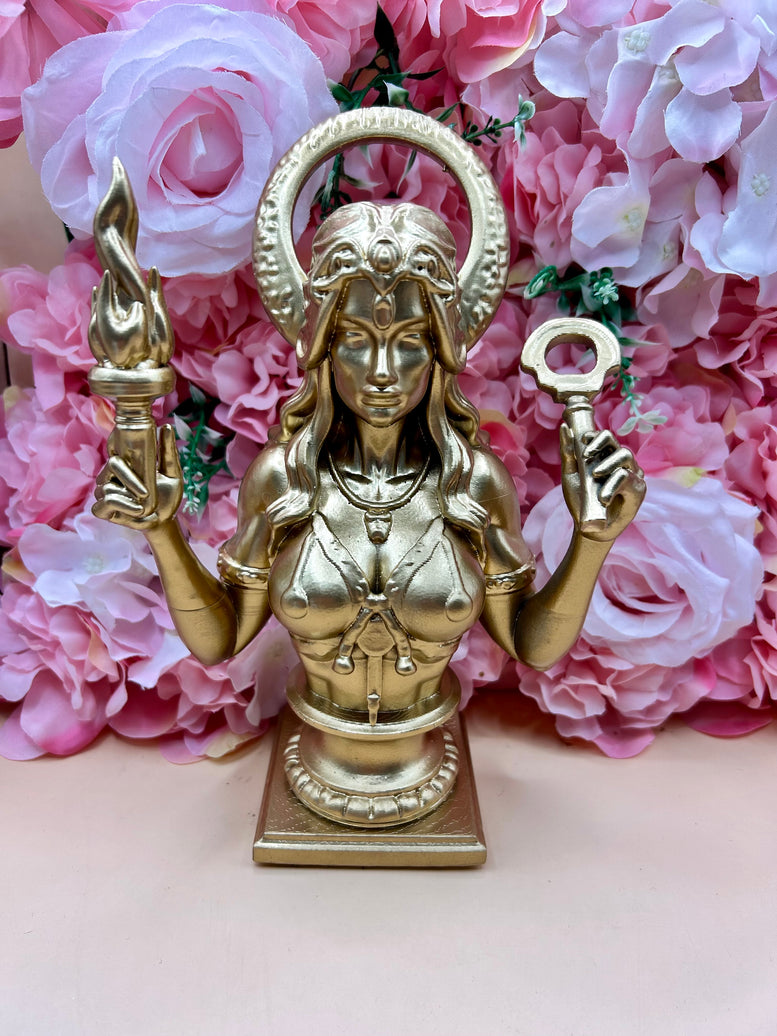 Hecate/Hekate Bust Resin Statue | Figure | Offering | Worship | Goddess | Witchcraft | Wiccan | Pagan | Home Decoration | Goddess of Witches
