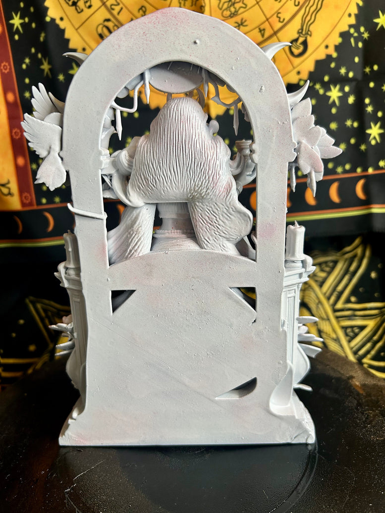 Aphrodite Goddess Statue Resin 3D Printed with Detailed Floral and Celestial Elements for Home Decor Ornaments