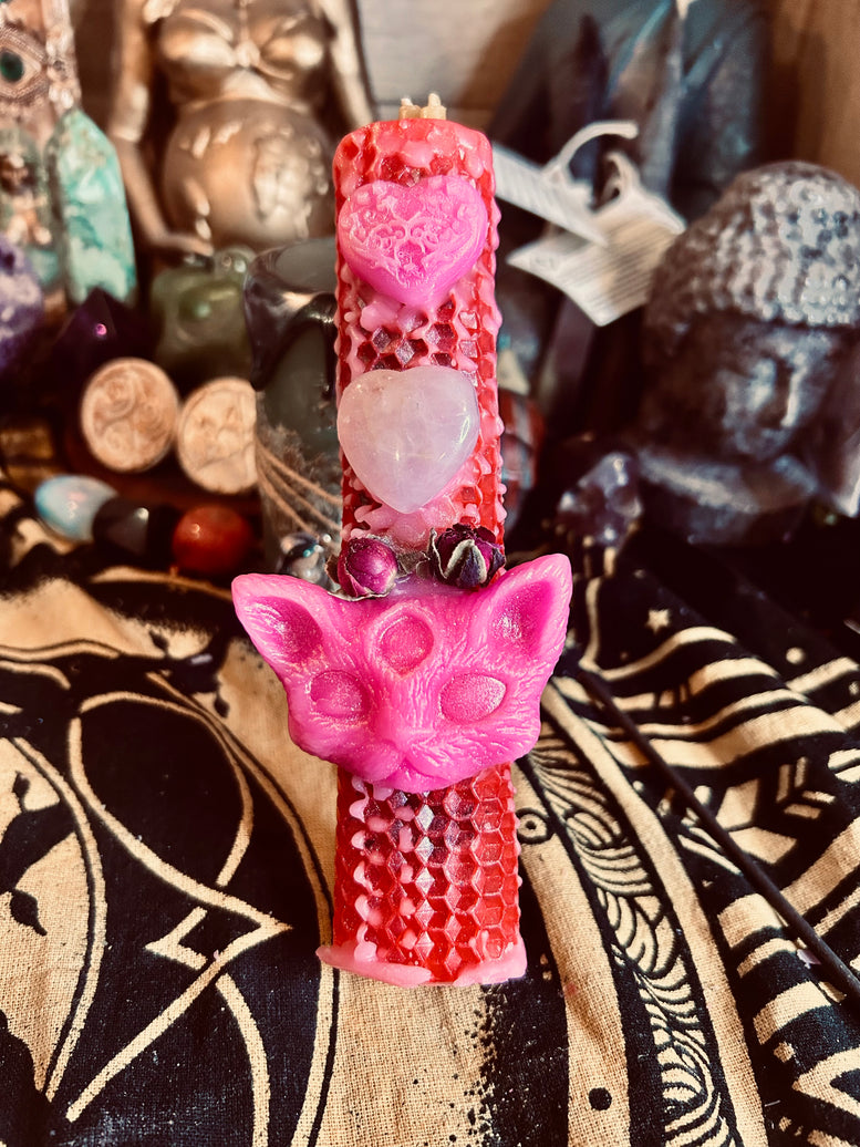 Onceuponaspell Hand Crafted Love Beeswax Spell Candle Decor Fragrance Traditional Ornaments Scented Perfume Decoration Aroma