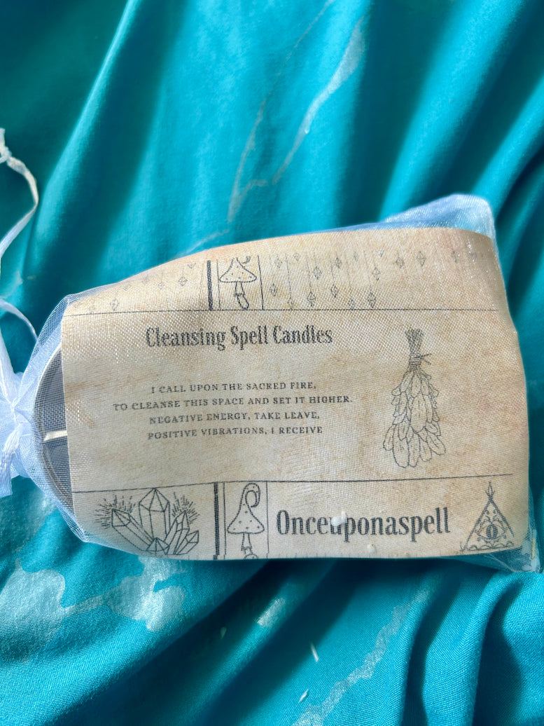 Cleansing Xl Tea-light Gift Set | Spell Candles | Witchcraft| Wiccan | Pagan | Spells | Gift | Candle | Home Decoration | Fragrance | scent