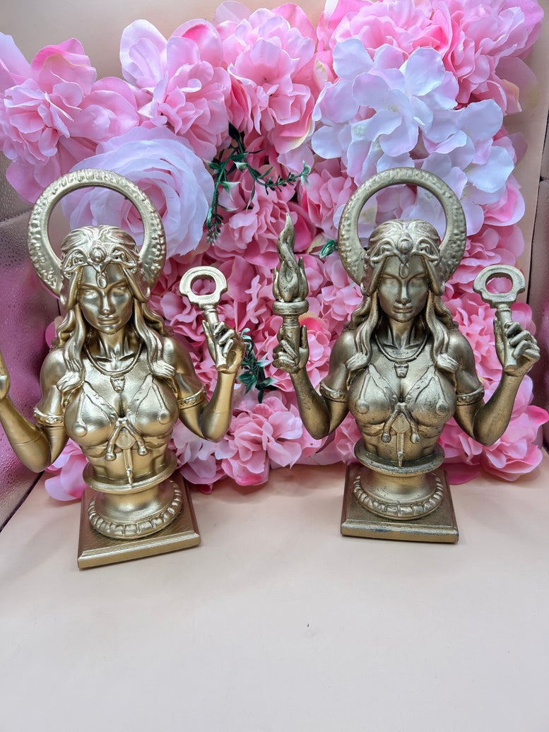 Hecate/Hekate Bust Resin Statue | Figure | Offering | Worship | Goddess | Witchcraft | Wiccan | Pagan | Home Decoration | Goddess of Witches