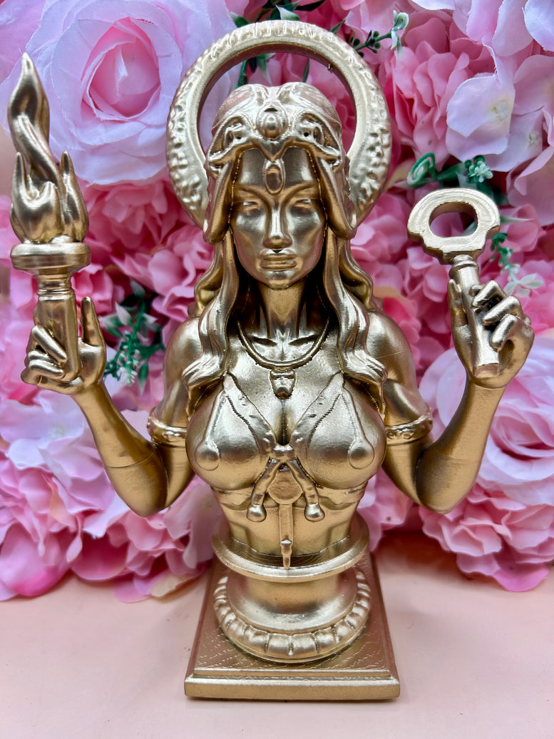 Hecate/Hekate Bust Resin Statue | Figure | Offering | Worship | Goddess | Witchcraft | Wiccan | Pagan | Home Decoration | Goddess of Witches