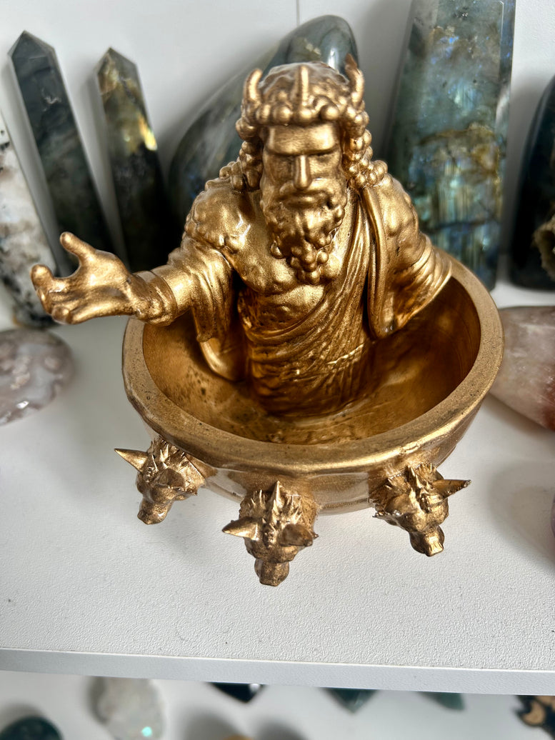 3D Printed Hades Offering Bowl | Greek Mythology Altar Decor | Underworld God Tribute | Occult Pagan Ritual Tool | Witchcraft | Wiccan