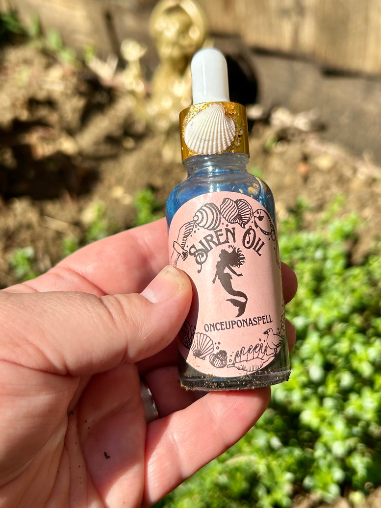 Sirens Allure Witchcraft Spell Oil | Deity | Sea Witch | Ocean | Confidence | Beauty | Spell Oil | Wiccan | Pagan | Fragrance | Home | Gift