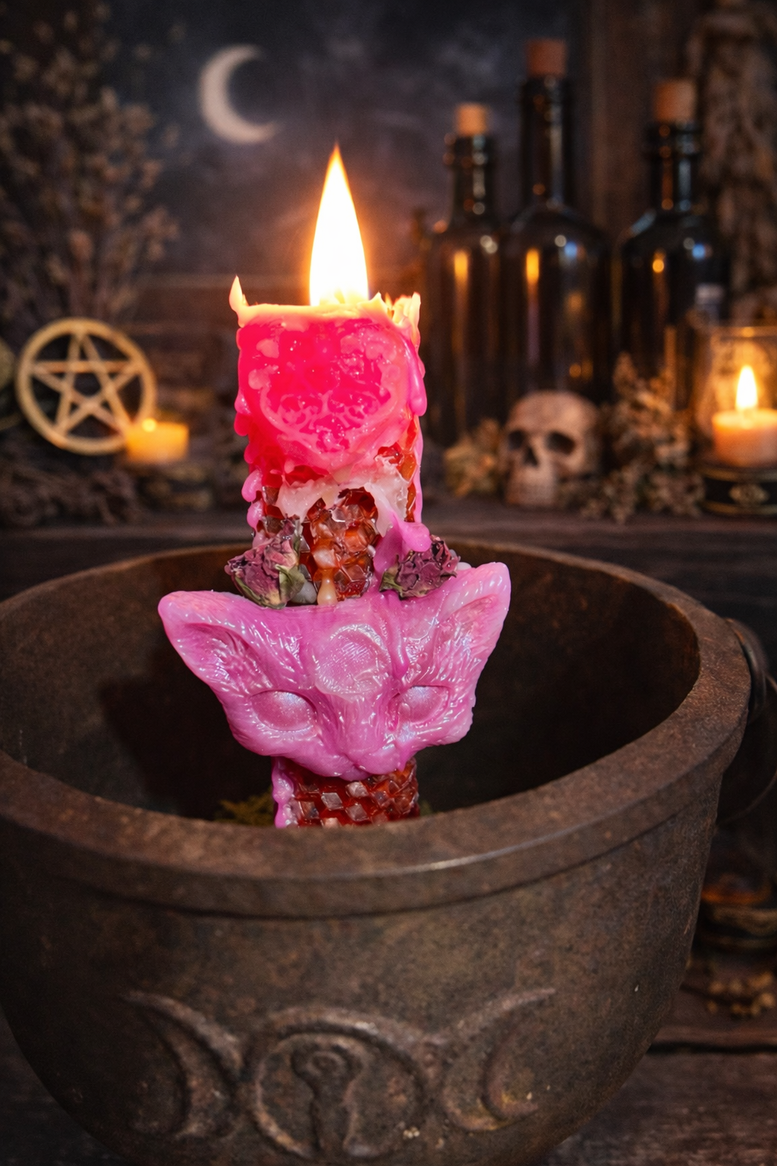 Onceuponaspell Hand Crafted Love Beeswax Spell Candle Decor Fragrance Traditional Ornaments Scented Perfume Decoration Aroma