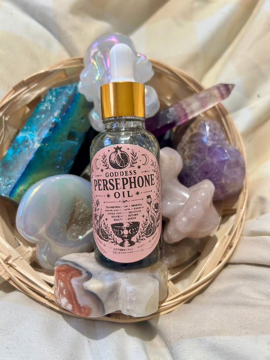 Goddess Persephone Oil - Luxurious Aromatic Blend for Rituals & Self-Care witchcraft goddess oil - 30ml Bottle - Cosmetic
