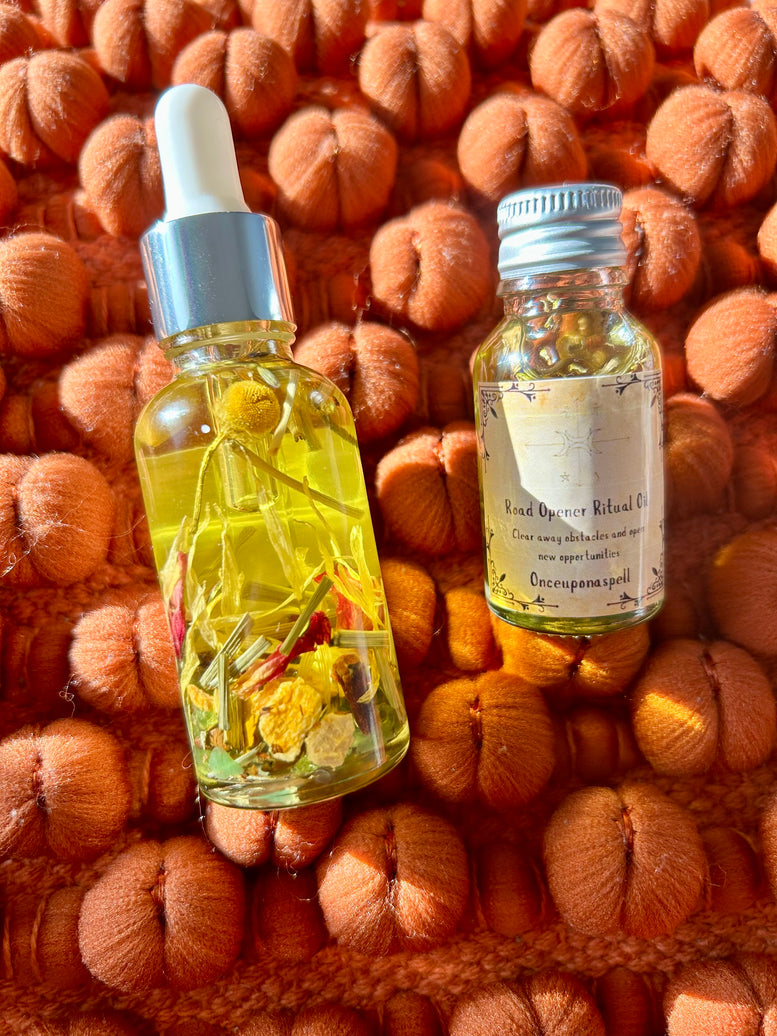 Road Opener Spell Kit | Tealights | Spell Oil | Witchcraft | Wiccan | Pagan | Magic | Altar Supplies | Gift | Crystals | Herbs | Room Spray