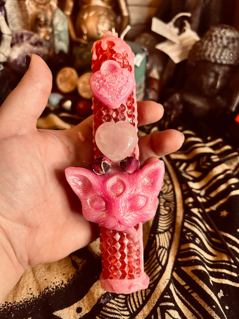 Onceuponaspell Hand Crafted Love Beeswax Spell Candle Decor Fragrance Traditional Ornaments Scented Perfume Decoration Aroma