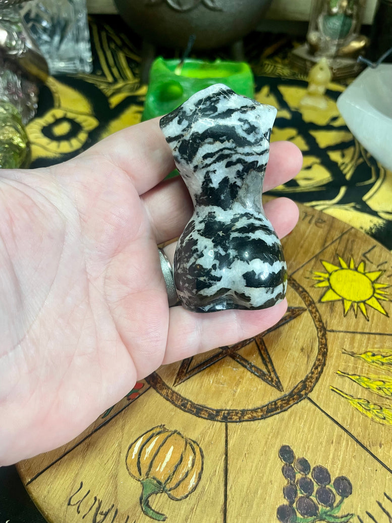 Natural Zebra Jasper Goddess Body Crystal | Figure | Woman’s Body | Crystal | Reiki | Chakra | Crystal Healing | Gift | Ornament | Keepsake