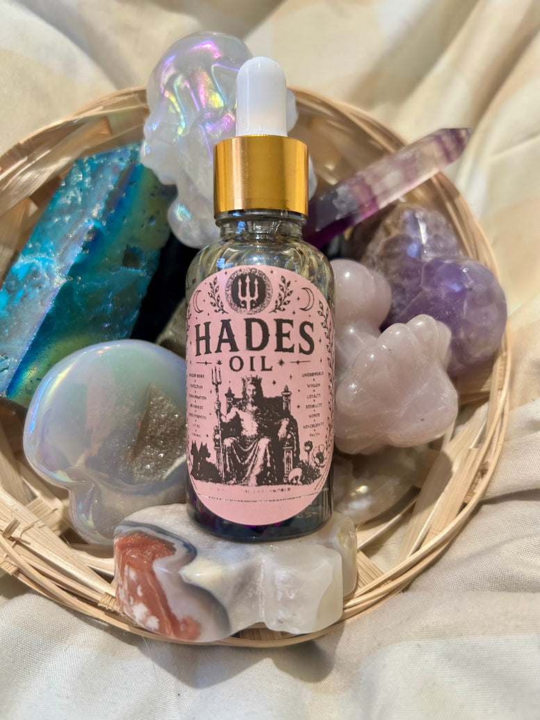 Hades Oil - Mystical Rituals for Protection and Healing spell oil for witchcraft Wicca and pagan rituals