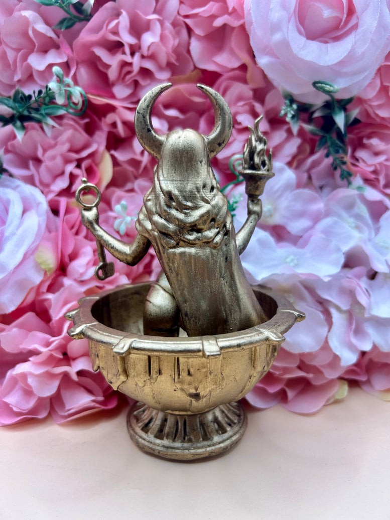 Hecate/Hekate Offering Bowl Resin Statue | Figure | Offering | Worship | Goddess | Witchcraft | Wiccan | Pagan | Home Decoration | Witchy