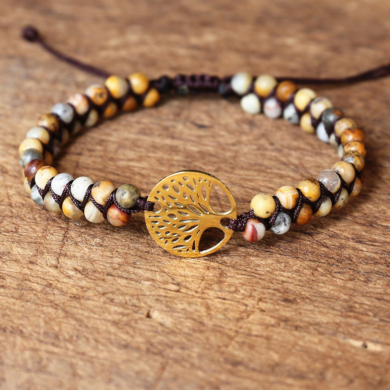 Natural Stone Tree of life bracelets