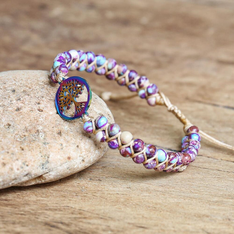 Natural Stone Tree of life bracelets