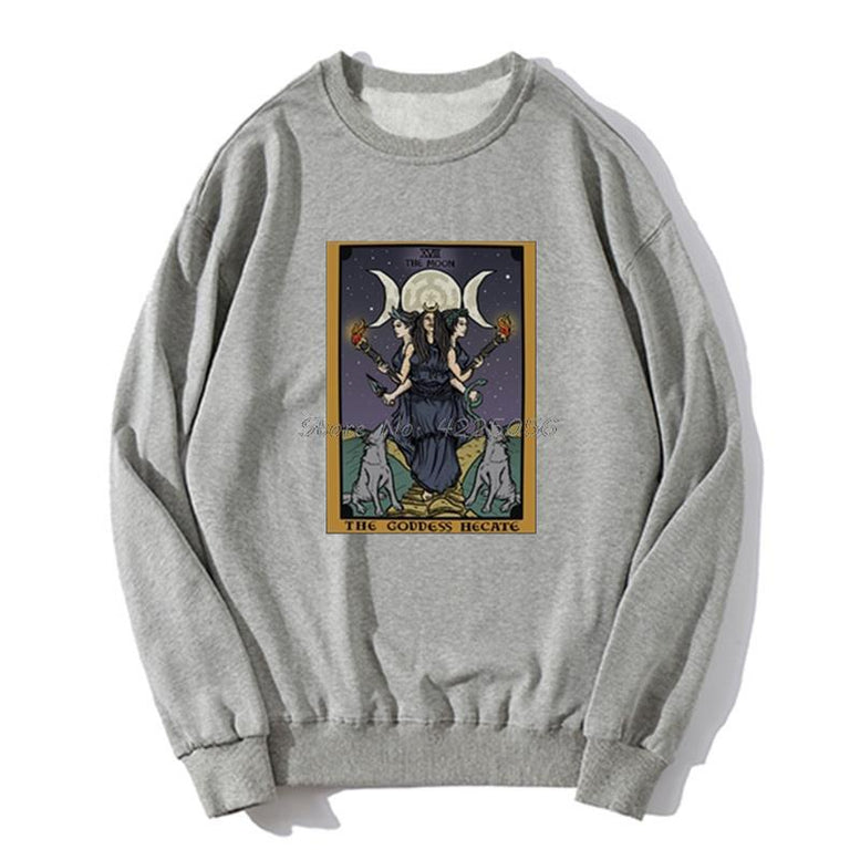 Triple Moon Goddess Hecate Tarot Card Jumper