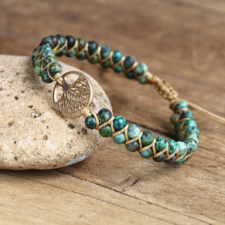 Natural Stone Tree of life bracelets