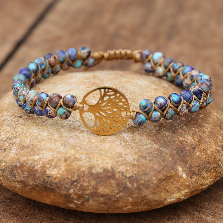 Natural Stone Tree of life bracelets
