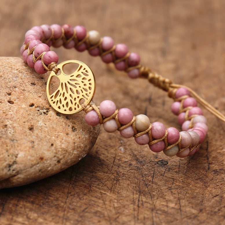 Natural Stone Tree of life bracelets