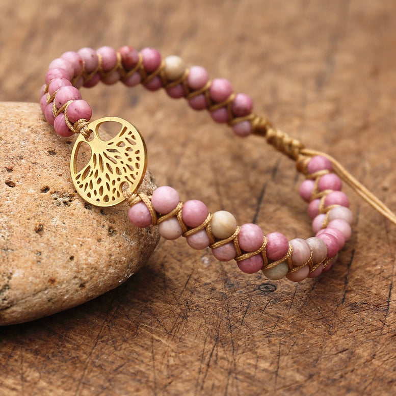 Natural Stone Tree of life bracelets