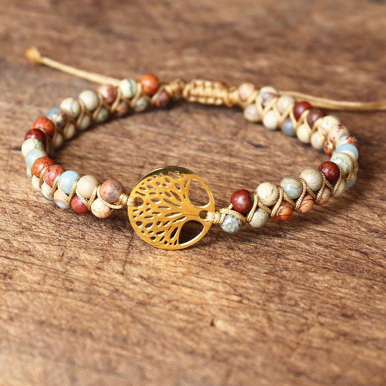 Natural Stone Tree of life bracelets