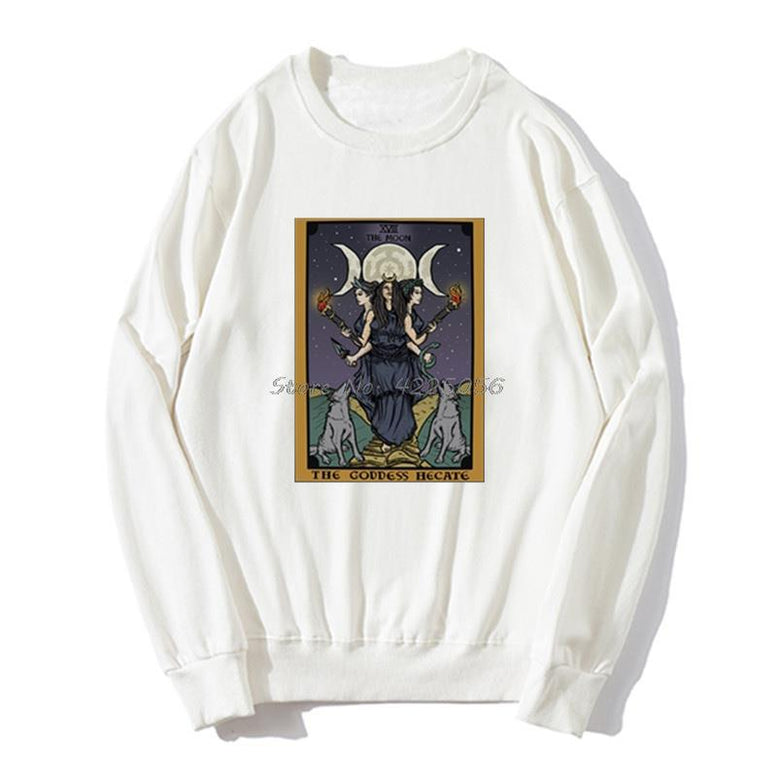 Triple Moon Goddess Hecate Tarot Card Jumper