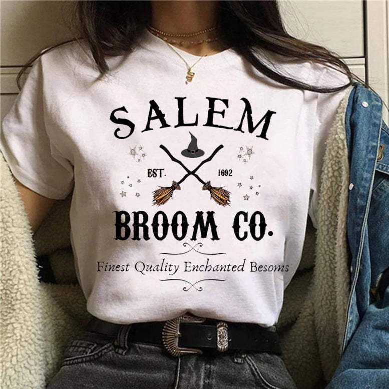 Witch Magic Short Sleeve Print T-shirt
