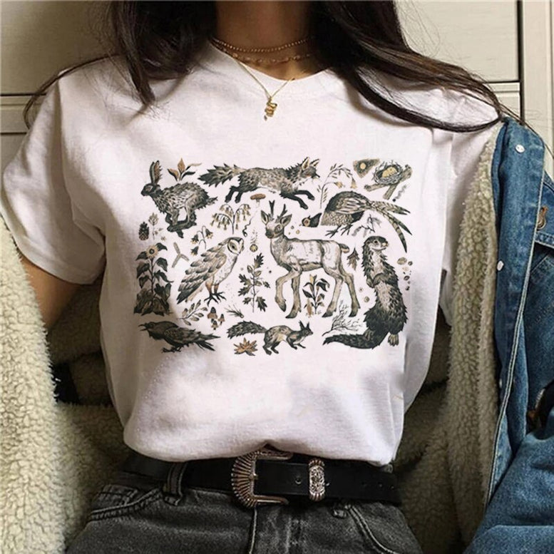 Witch Magic Short Sleeve Print T-shirt