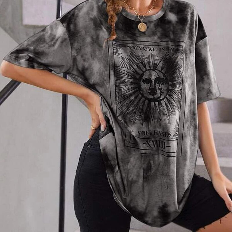 Tie Dye Sun Print T-Shirt