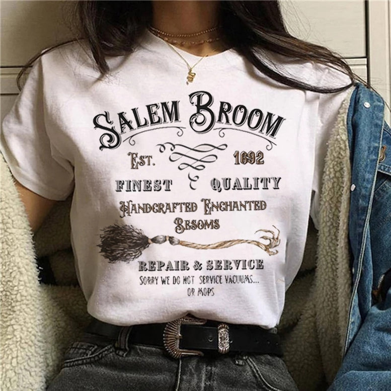 Witch Magic Short Sleeve Print T-shirt