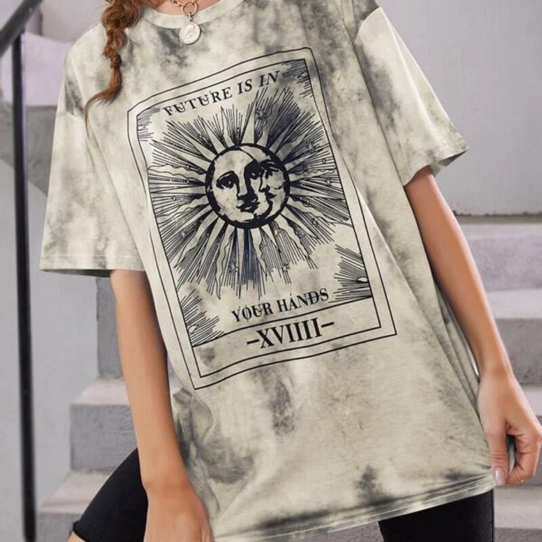 Tie Dye Sun Print T-Shirt