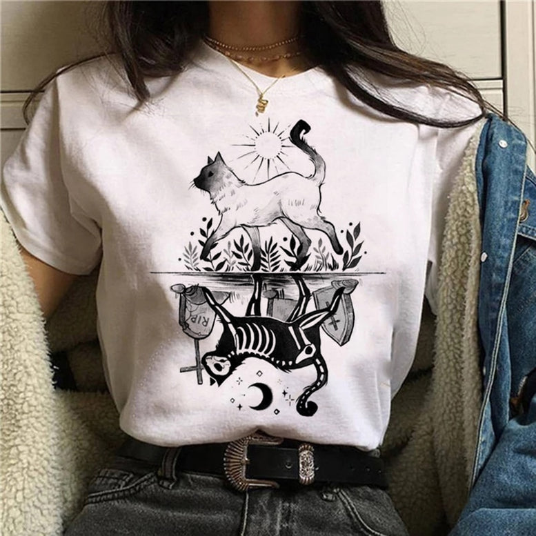 Witch Magic Short Sleeve Print T-shirt