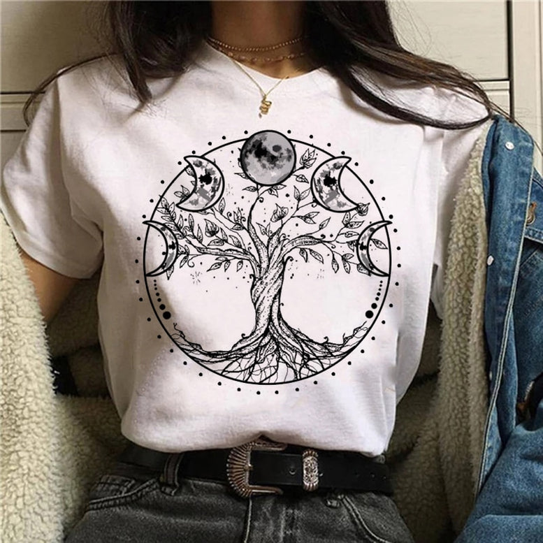 Witch Magic Short Sleeve Print T-shirt