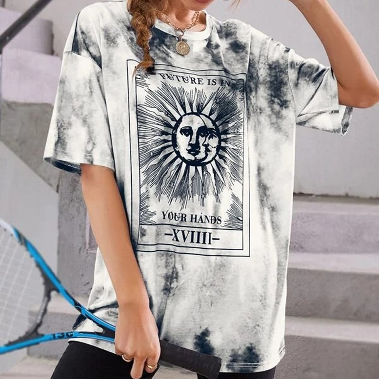 Tie Dye Sun Print T-Shirt