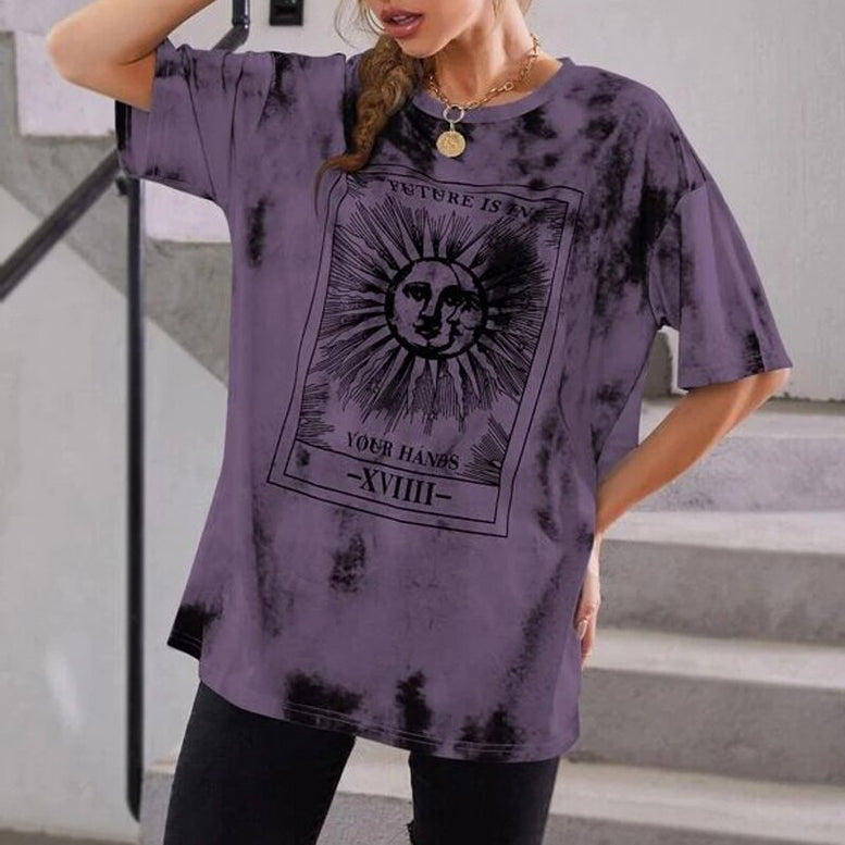 Tie Dye Sun Print T-Shirt