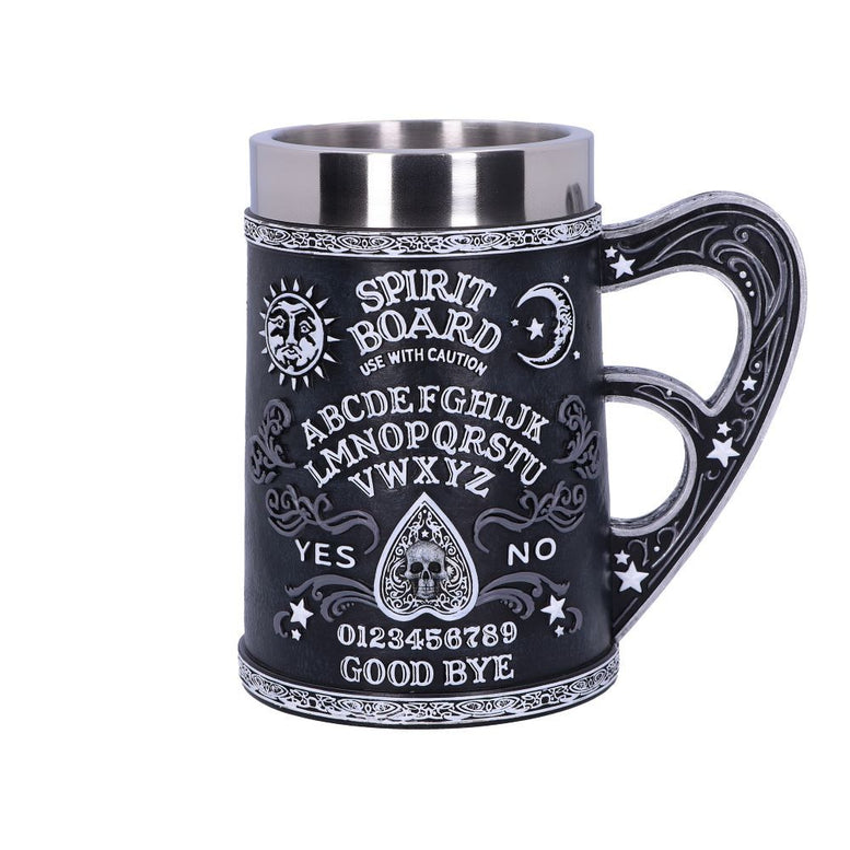 Black and White Spirit Board Tankard Mug