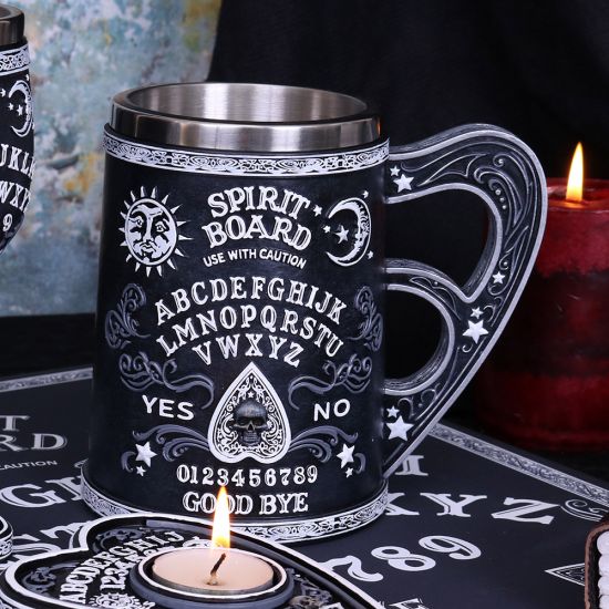 Black and White Spirit Board Tankard Mug