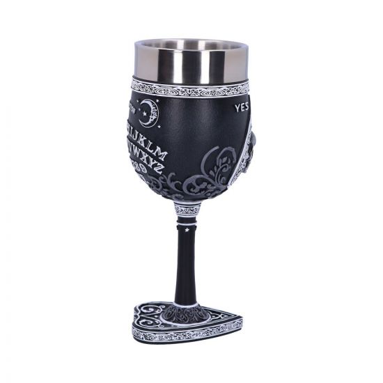 Black and White Spirit Board Goblet Glass