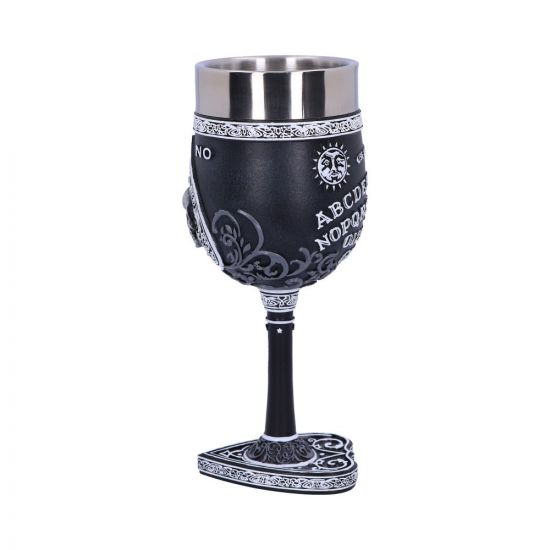 Black and White Spirit Board Goblet Glass