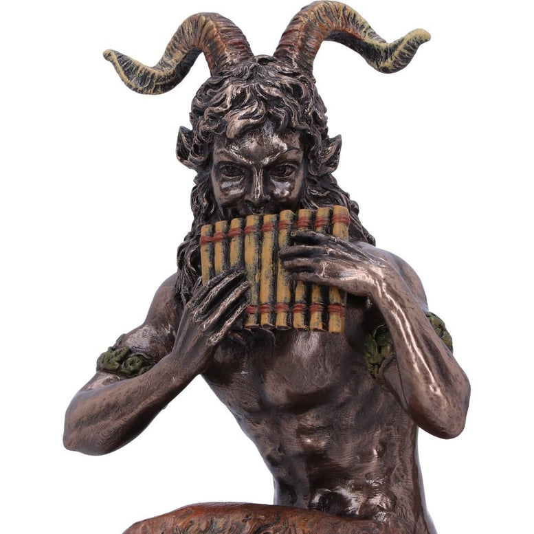 Bronze Mythological Pan's Melody Figurine 24cm