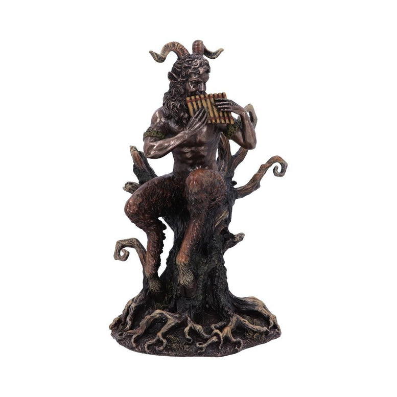Bronze Mythological Pan's Melody Figurine 24cm