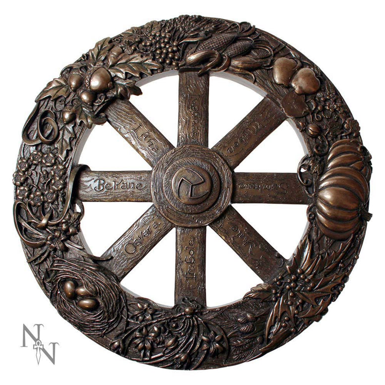Wheel Of The Year Plaque Pagen Holiday Calendar 25cm